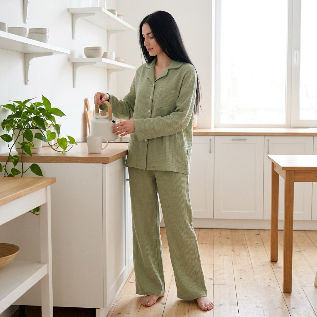 Solid Muslin Pajama