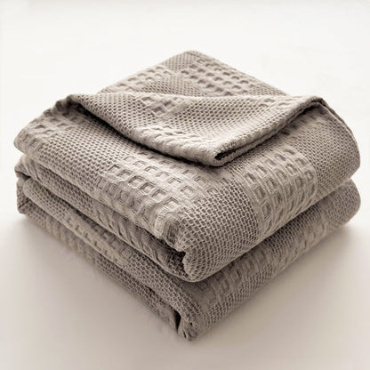 100% Cotton Waffle Blanket