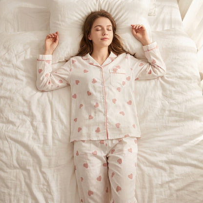 Heart Muslin Pajama
