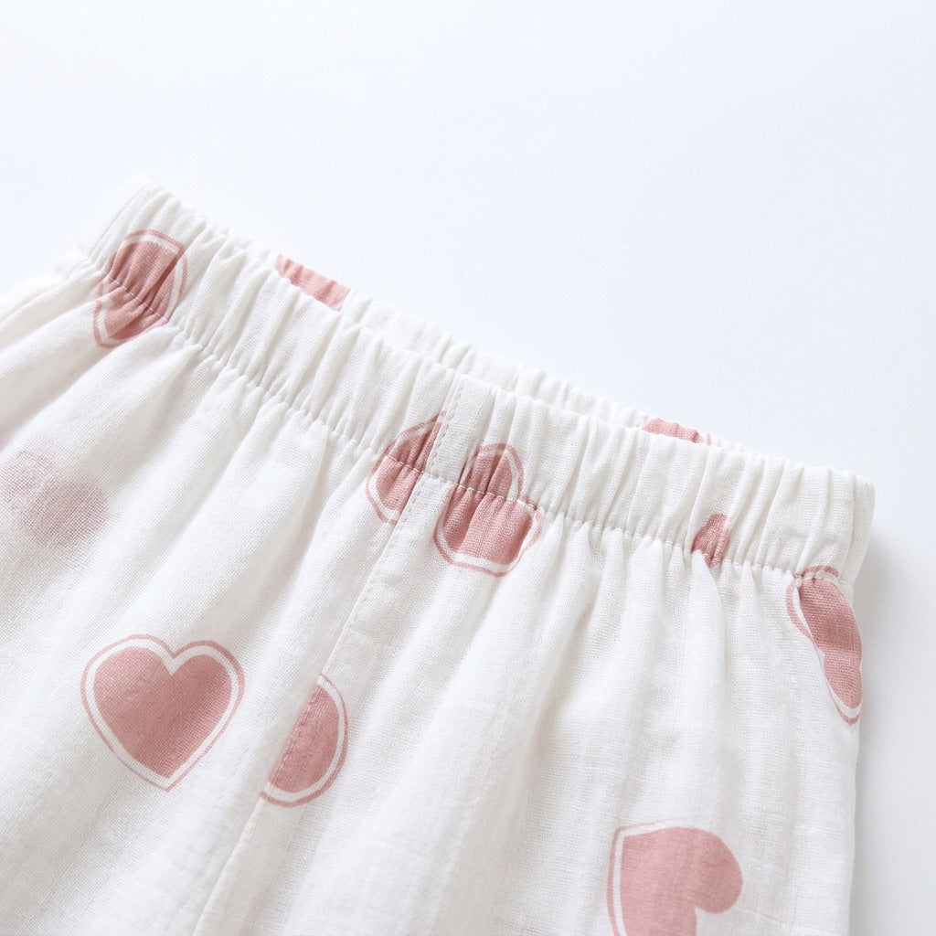 Heart Muslin Pajama