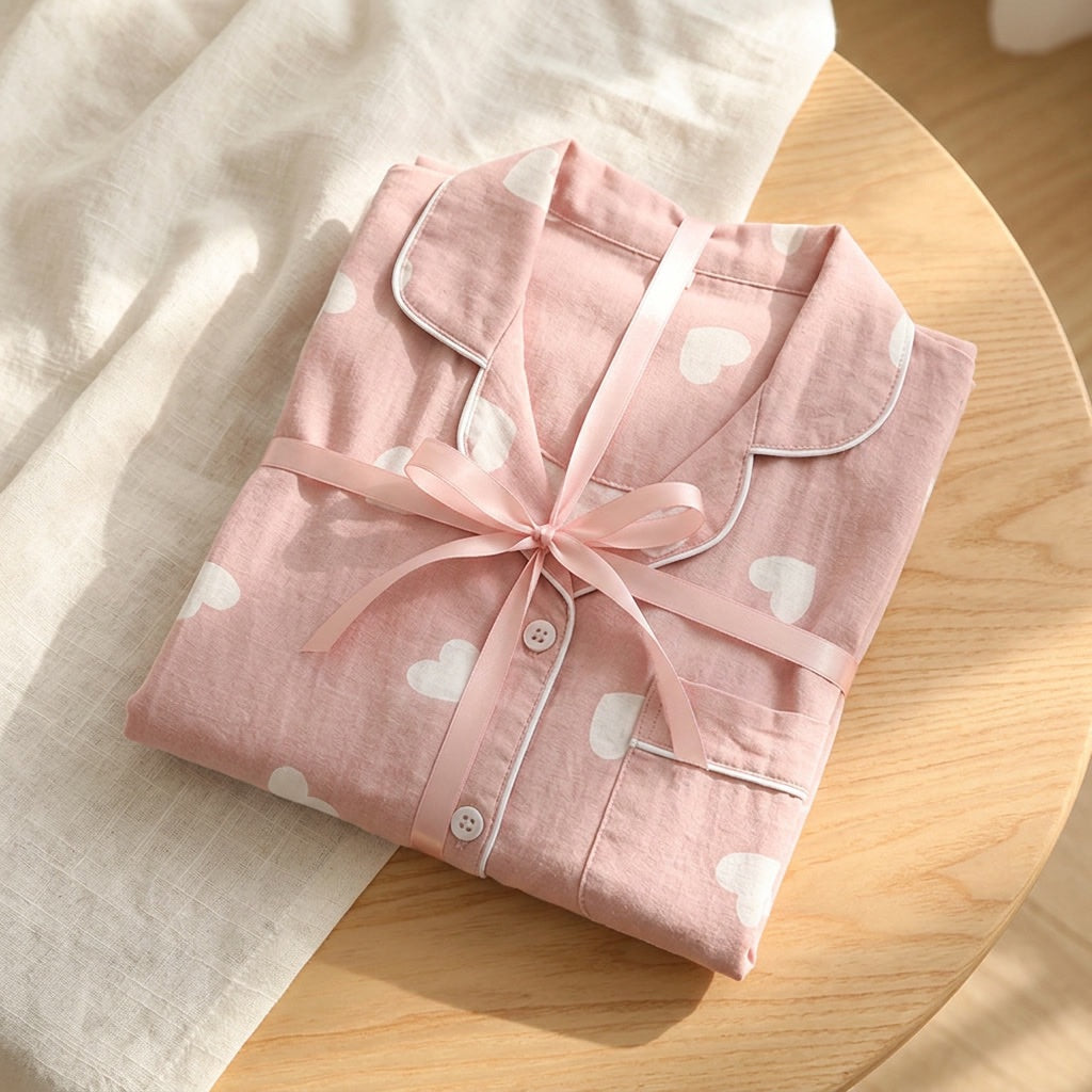 Heart Muslin Pajama