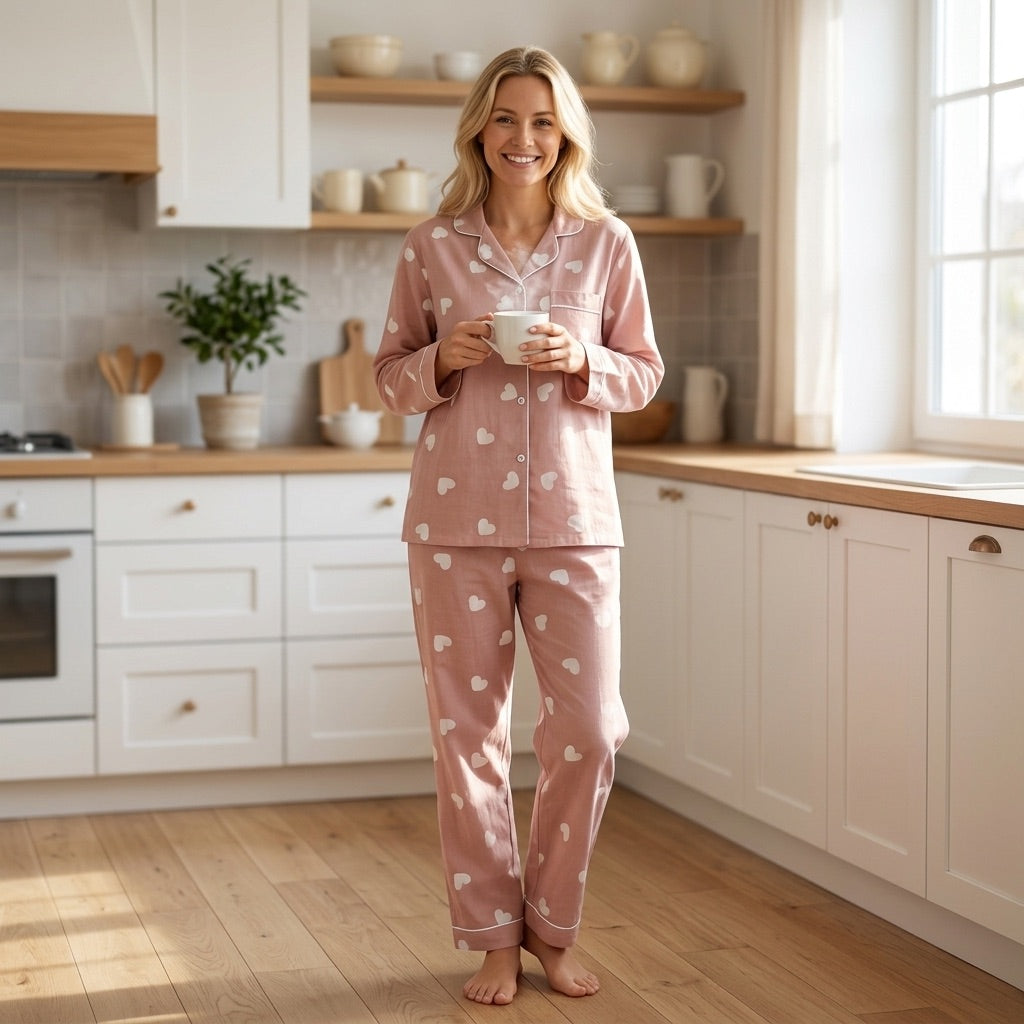 Heart Muslin Pajama