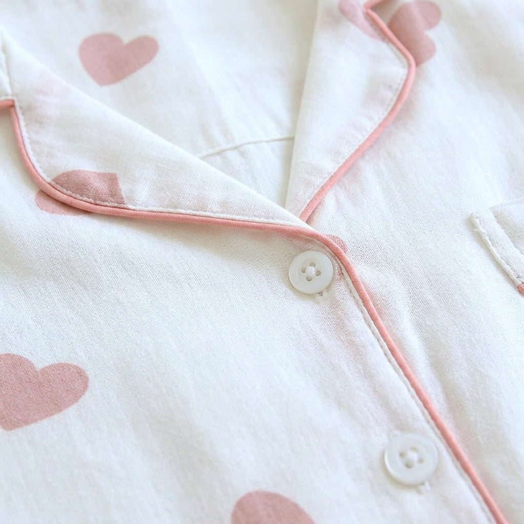 Heart Muslin Pajama