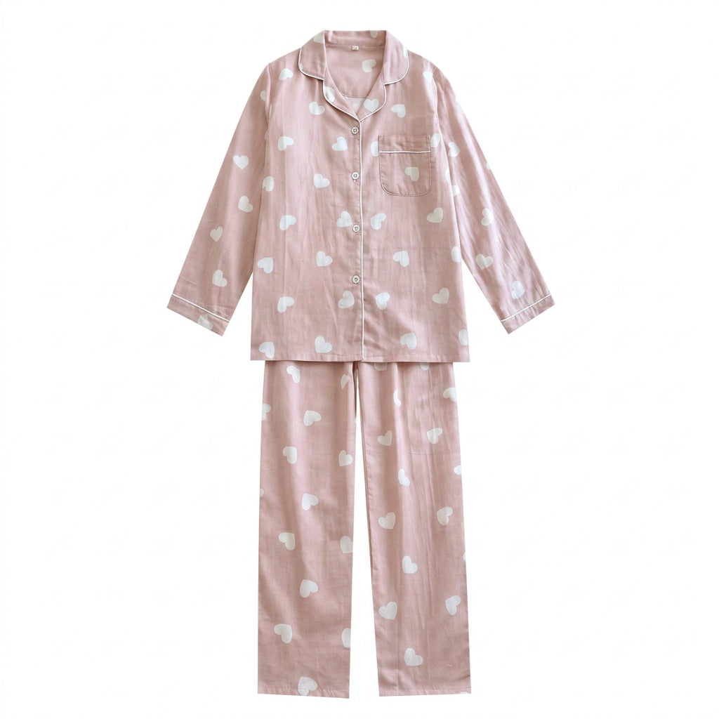Heart Muslin Pajama