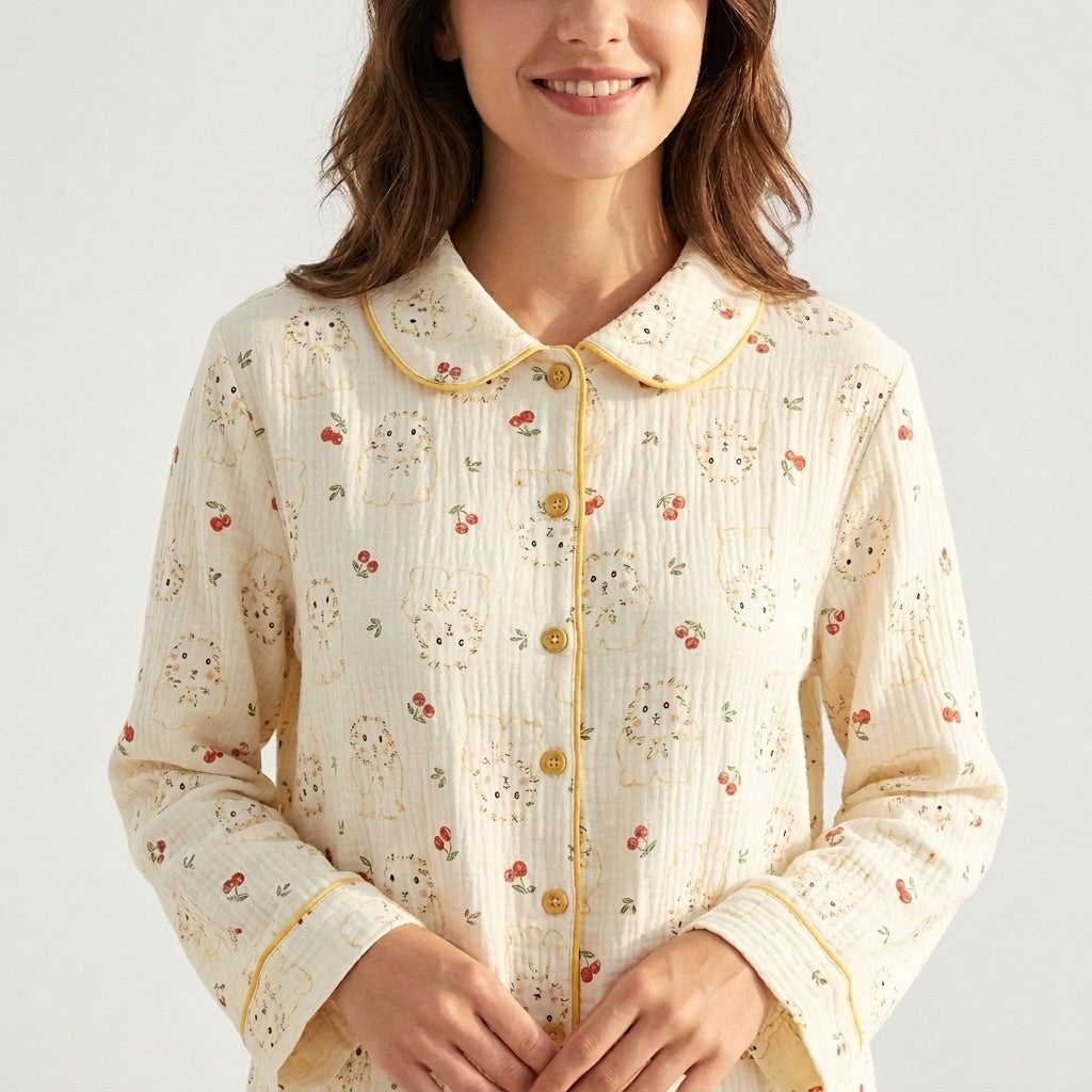 Floral Muslin Pajama