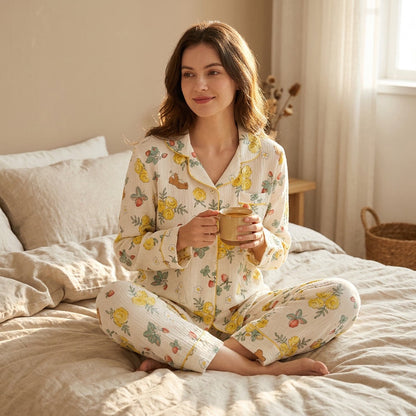 Floral Muslin Pajama